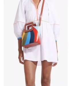Colorful Patchwork Vegan Leather Tote