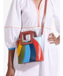 Colorful Patchwork Vegan Leather Tote