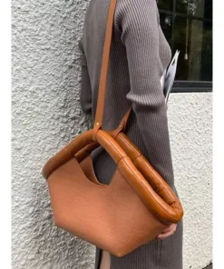 Women’s Fashionable Vegan Leather Tote Shoulder Bag