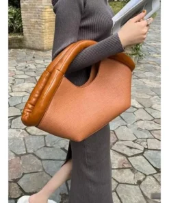 Women’s Fashionable Vegan Leather Tote Shoulder Bag