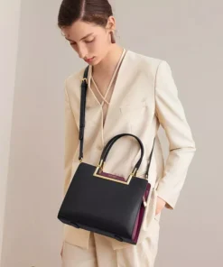 Elegant Large Capacity Leather Tote Bag