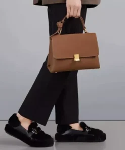Soft Leather Fashion Satchel Handbag