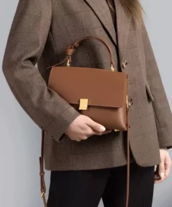 Soft Leather Fashion Satchel Handbag