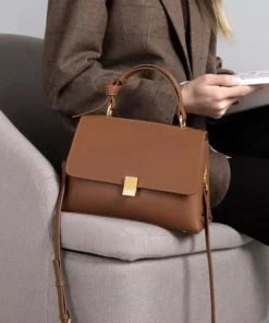 Soft Leather Fashion Satchel Handbag