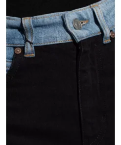 Trendy Patchwork Straight-Leg Jeans for Women