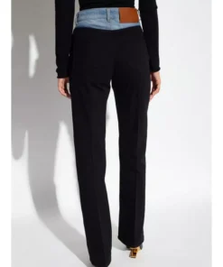Trendy Patchwork Straight-Leg Jeans for Women
