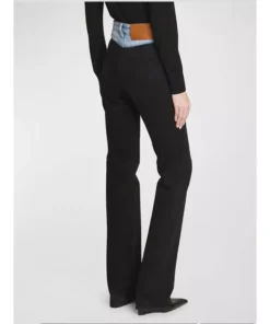 Trendy Patchwork Straight-Leg Jeans for Women