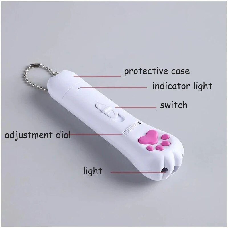6-in-1 Interactive USB Rechargeable Pet Laser Toy