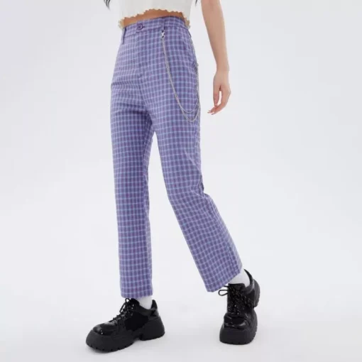 Autumn Elegance High-Waist Flare Pants - Image 4