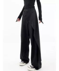 High-Waisted Wide-Leg Fashion Trousers for Women