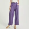 High-Waist Wide Leg Vintage Style Trousers
