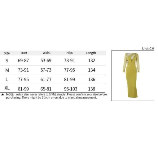 Elegant One-Shoulder Mesh Bodycon Maxi Dress - Image 14