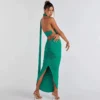 Fashion Backless Sexy Dress Set