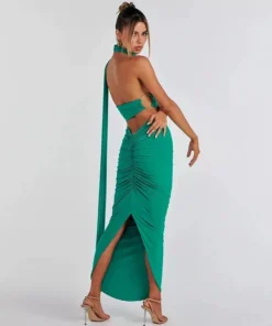 Fashion Backless Sexy Dress Set
