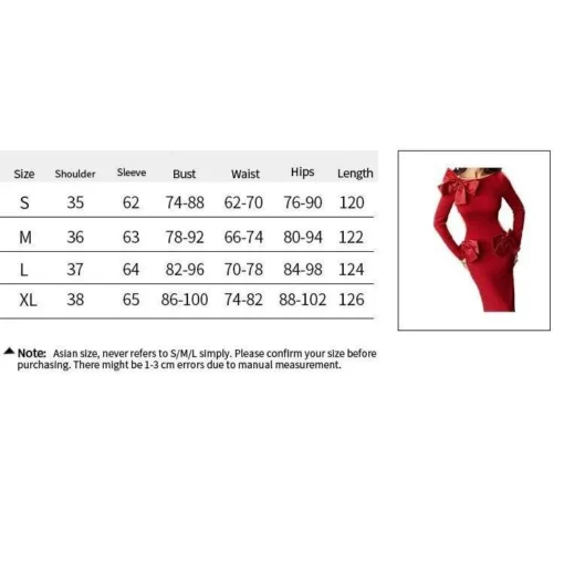 Elegant Red O-Neck Backless Bow Maxi Dress - Image 6
