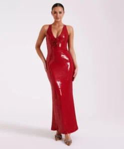 Sling Backless Maxi Dress For Women
