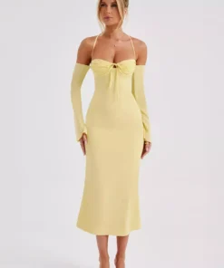 Townlike Elegant Midi Long Slim Bodycon Dress