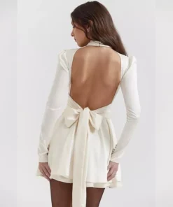 Sexy Backless A-Line Mini Party Dress