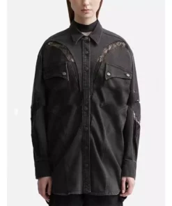 Fashionable Women’s Summer Lace-Detailed Denim Jacket