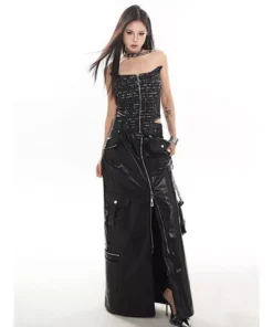 Stylish and Versatile Leather Skirt for Women