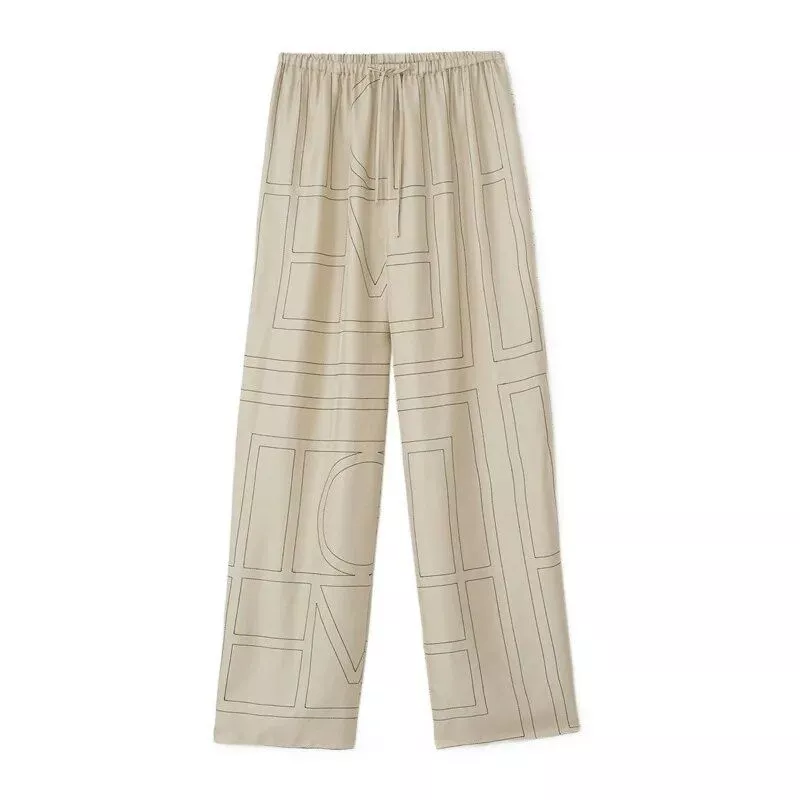 Beige trousers