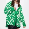 Women’s Vintage Print Knitted Cardigan