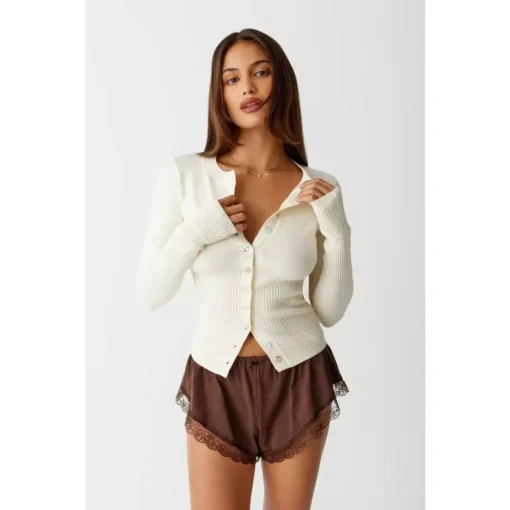 Women’s Chic Slim-Fit Knitted Cardigan