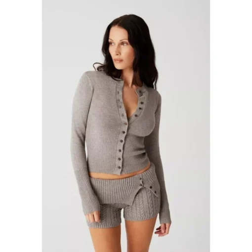 Women’s Chic Slim-Fit Knitted Cardigan