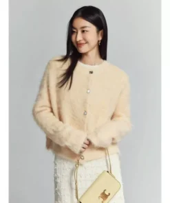 Elegant Alpaca Blend Cardigan