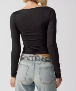 Y2K Square Neck Crop Top