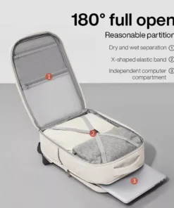 Multifunctional Waterproof Travel Backpack – 18 Inch, Unisex, Eco-Friendly & Durable