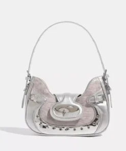 Gothic Silver Patchwork Harajuku Fashion Handbag