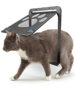 Lockable Magnetic Pet Door for Cats and Dogs – Easy Install, Safe and Stylish