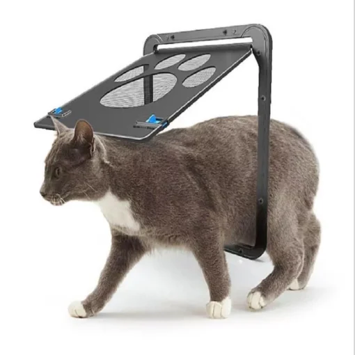 Lockable Magnetic Pet Door for Cats and Dogs – Easy Install, Safe and Stylish