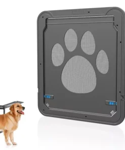 Lockable Magnetic Pet Door for Cats and Dogs – Easy Install, Safe and Stylish