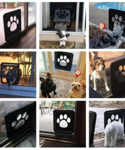 Lockable Magnetic Pet Door for Cats and Dogs – Easy Install, Safe and Stylish