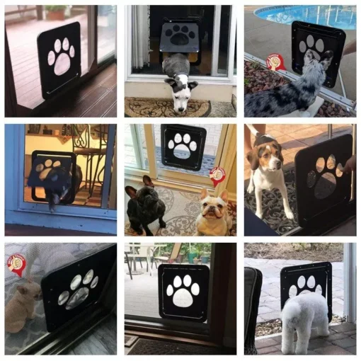 Lockable Magnetic Pet Door for Cats and Dogs – Easy Install, Safe and Stylish