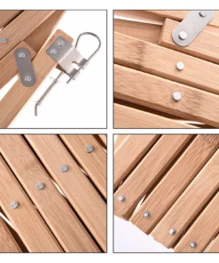 Adjustable Bamboo Pet Safety Gate – Retractable Dog & Cat Barrier Fence