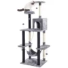 Multi-Layer Luxury Cat Tree House with Condo & Accessories