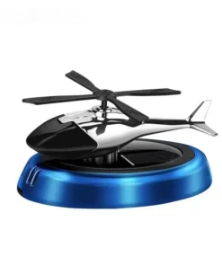 Solar-Powered Helicopter Car Air Freshener: Rotating Aroma Diffuser in 3 Elegant Colors