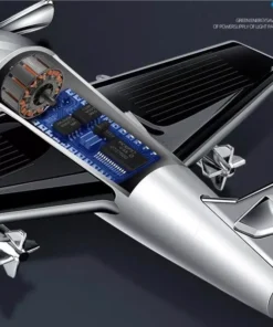 Solar-Powered Rotating Aircraft Car Air Freshener & Ornament