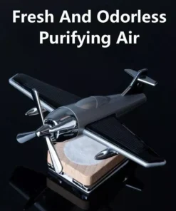 Solar-Powered Rotating Aircraft Car Air Freshener & Ornament