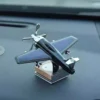 Solar-Powered Rotating Aircraft Car Air Freshener & Ornament