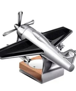 Solar-Powered Rotating Aircraft Car Air Freshener & Ornament