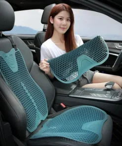 Universal Breathable Car Seat Cushion: Cooling Pad for Year-Round Comfort
