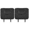 Deluxe PU Leather Car Seat Back Protector with Storage