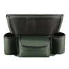 Luxury Leather Car Seat Organizer with Cup Holder & Tissue Pocket
