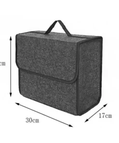 Large Capacity Portable Folding Car Trunk Organizer with Anti-Slip Compartments