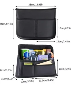 Deluxe PU Leather Car Seat Storage Organizer