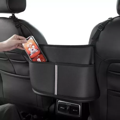 Deluxe PU Leather Car Seat Storage Organizer